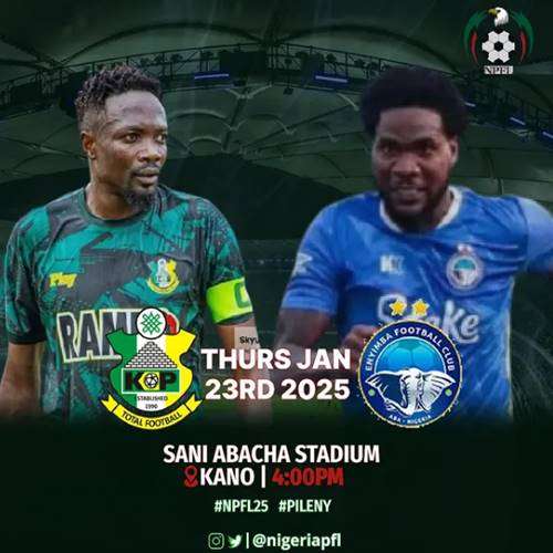 NPFL: Ahmed Musa Confronts Brown Ideye as Kano Pillars Host Enyimba in Zobia Classico